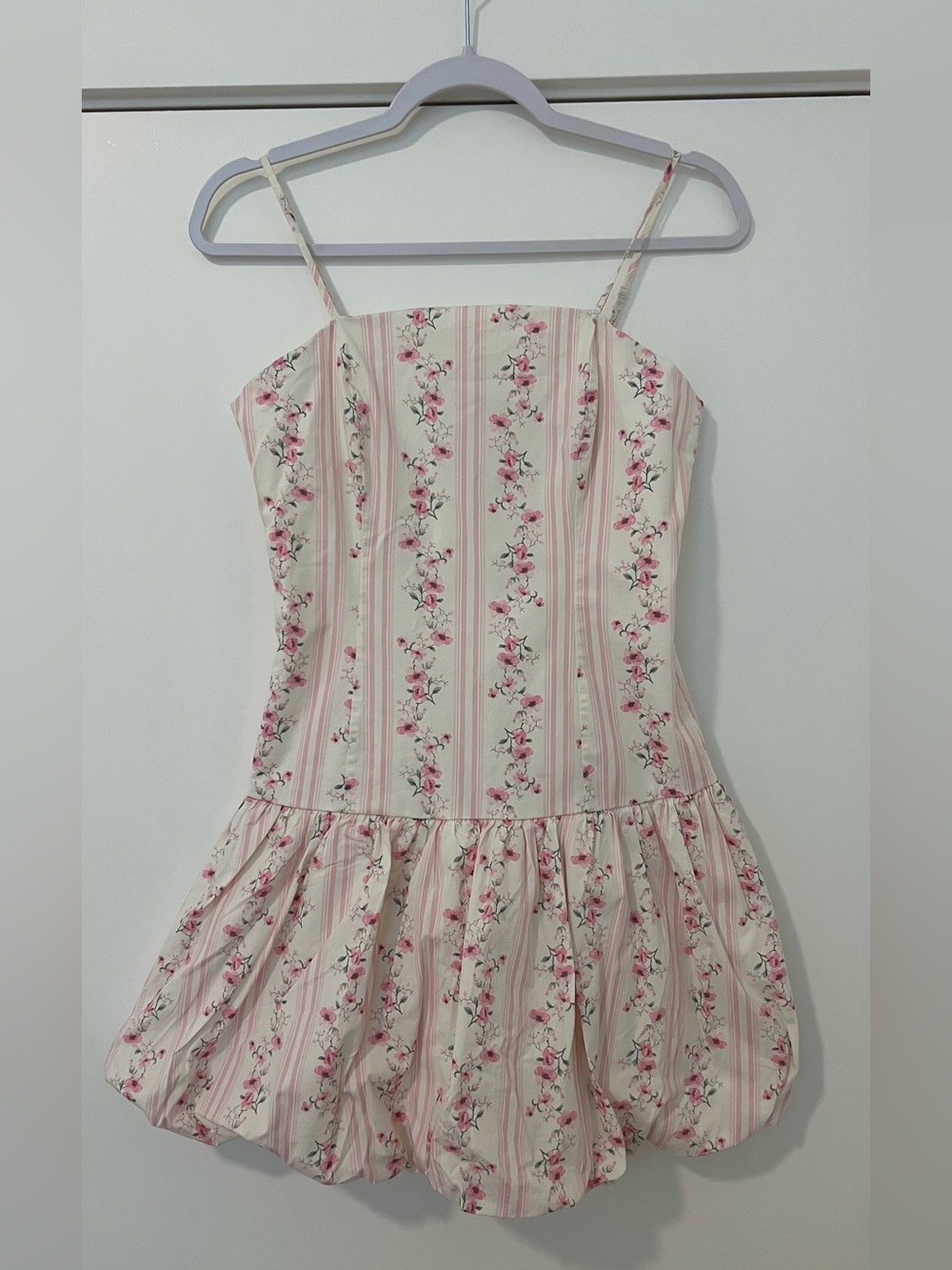 Girls' Pink Floral Stripe Sundress